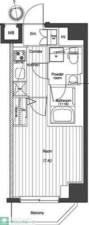 プレミアムキューブG北新宿の物件間取画像